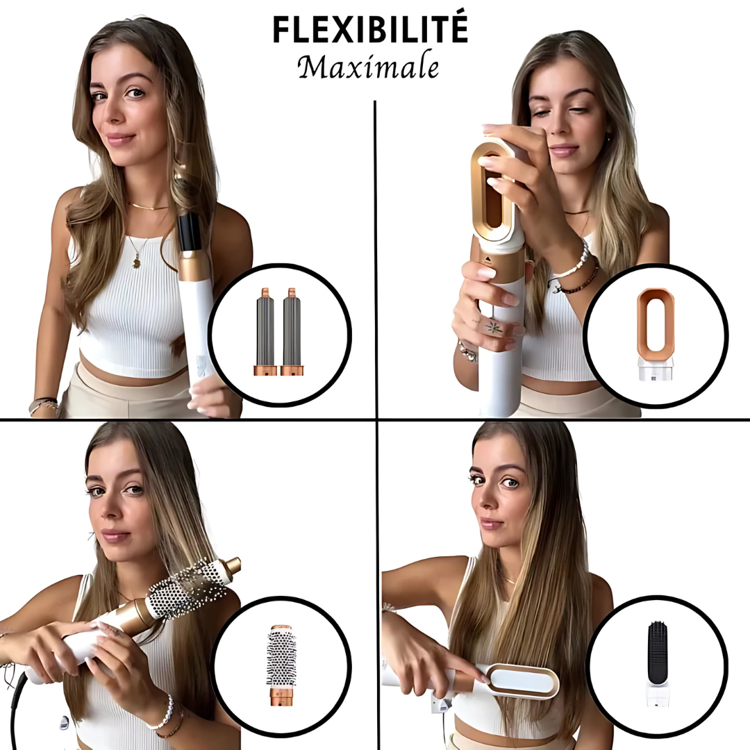 Brosse coiffante 5-en-1