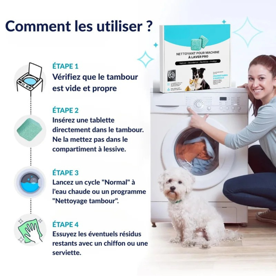 Tablettes Lave-Linge Détox