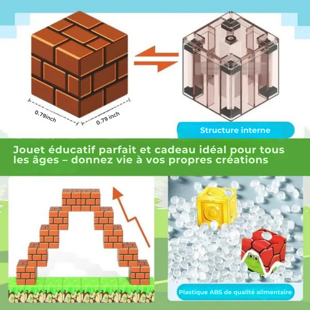 Jeu éducatif aimanté à assembler