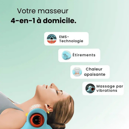 Appareil de Massage 4-en-1 pour la Nuque et les Épaules