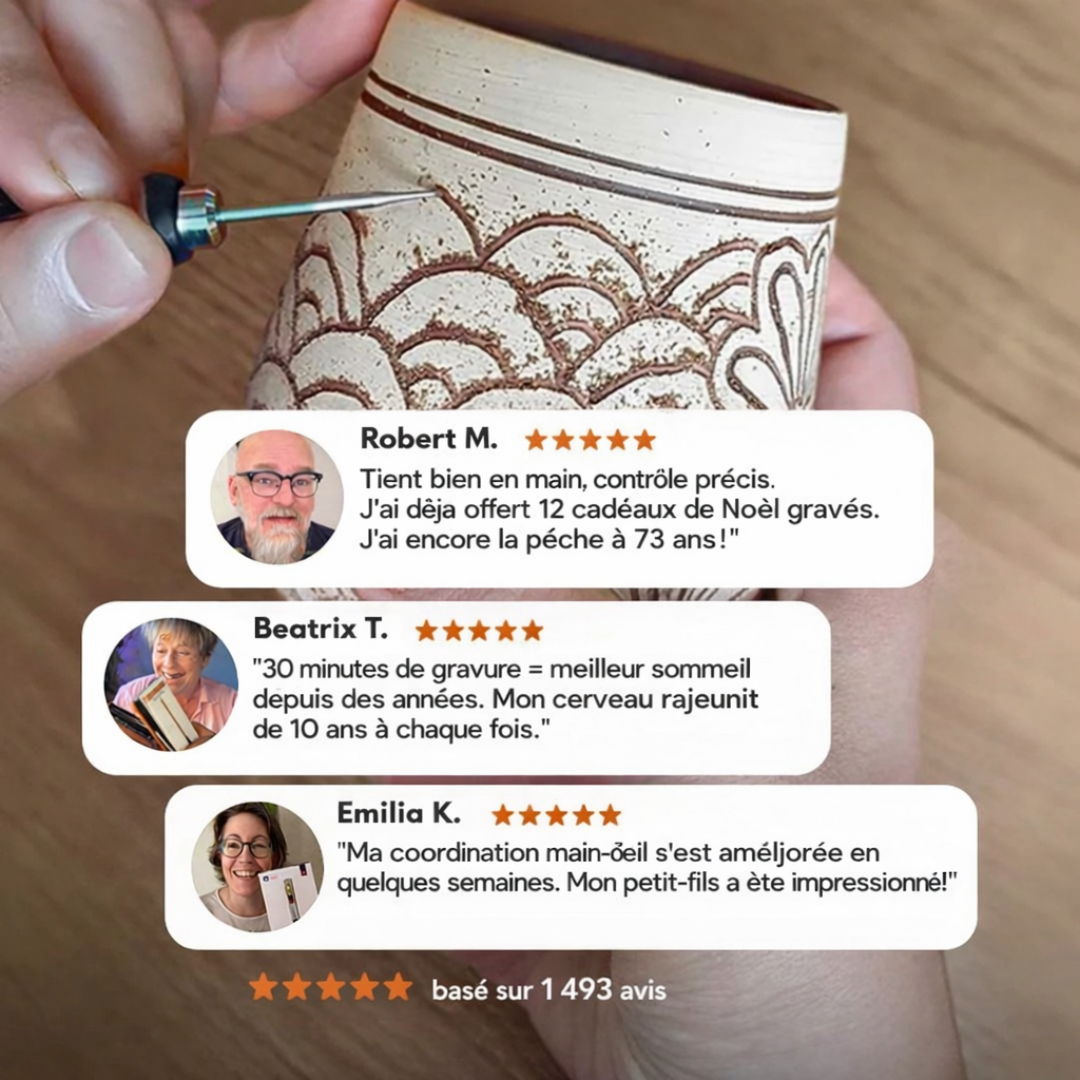 Graveur électrique de précision pour créations personnalisées