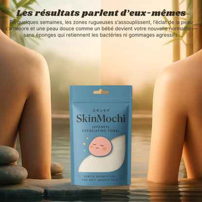 Serviette Japonaise exfoliante ultra-douce - SkinMochi™