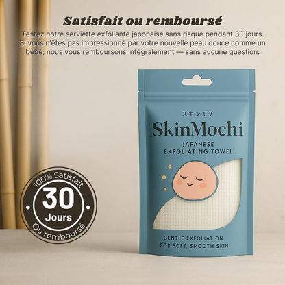 Serviette Japonaise exfoliante ultra-douce - SkinMochi™
