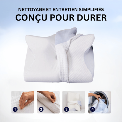 Oreiller ergonomique anti-douleur cervicale